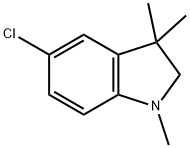 5-氯-1,3,3-三甲基吲哚啉 结构式