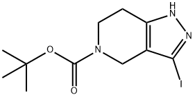 tert-butyl 3-iodo-6,7-dihydro-1H-pyrazolo[4,3-c]pyridine-5(4H)-carboxylate Structure