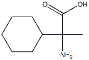 2-アミノ-2-シクロヘキシルプロパン酸 化学構造式