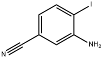 3-氨基-4-碘苯腈 结构式