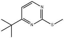 4-叔丁基-2-(甲基硫基)嘧啶 结构式