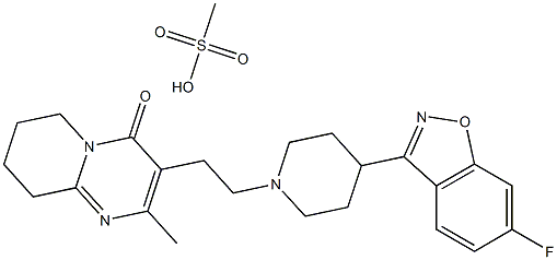 Risperidone (Mesylate) Structure