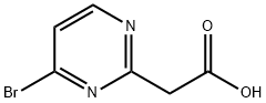 2-(4-溴嘧啶-2-基)乙酸,66621-83-8,结构式