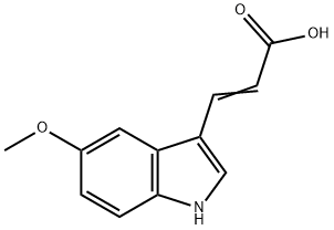 3-(5-甲氧基-1H-吲哚-3-基)丙烯酸,66735-65-7,结构式