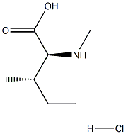 N-甲基-L-异亮氨酸盐酸盐,66866-68-0,结构式