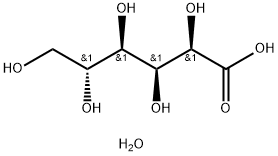 (2R,3S,4R,5R)-2,3,4,5,6-Pentahydroxyhexanoic acid hydrate Structure
