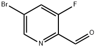 5-ブロモ-3-フルオロピリジン-2-カルブアルデヒド 化学構造式