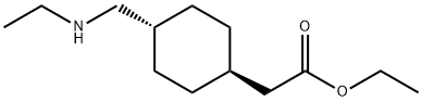 2-(4-((エチルアミノ)メチル)シクロヘキシル)酢酸TRANS-エチル 化学構造式