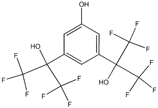 1,3-二(2-羟基六氟异丙基)-5-羟基苯, 669768-28-9, 结构式