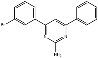 4-(3-BroMophenyl)-6-phenylpyriMidin-2-aMine Struktur