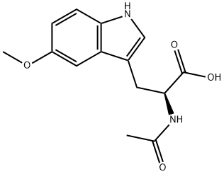 n-acetyl-5-Methoxy-l-tryptophan Struktur