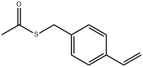 硫代乙酸-S- (4-乙烯基苄基)酯 结构式