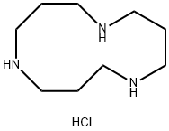 1,5,9-Triazacyclododecane, trihydrochloride,67162-92-9,结构式