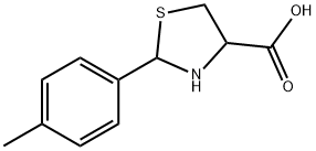 2-(4-Methylphenyl)thiazolidine-4-carboxylic acid, 97% Structure