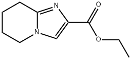 5,6,7,8-四氢咪唑并[1,2-A]吡啶-2-羧酸乙酯 结构式