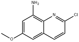2-氯-6-甲氧基喹啉-8-胺, 67411-10-3, 结构式