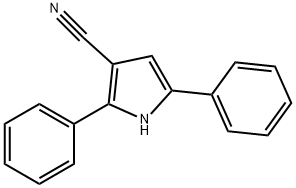 2,5-二苯基-1H-吡咯-3-甲腈 结构式