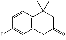 7-氟-4,4-二甲基-3,4-二氢-2-喹啉酮, 676116-80-6, 结构式
