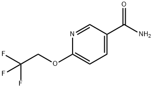 6-(2,2,2-Trifluoroethoxy)nicotinaMide Struktur