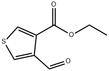 4-甲酰基噻吩-3-甲酸乙酯, 67808-74-6, 结构式
