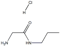 N-正丙基甘氨酰胺盐酸盐, 67863-04-1, 结构式