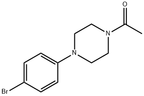 1-[4-(4-ブロモフェニル)ピペラジン-1-イル]エタノン 化学構造式