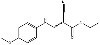 2-Propenoic acid, 2-cyano-3-[(4-Methoxyphenyl)aMino]-, ethyl ester Structure