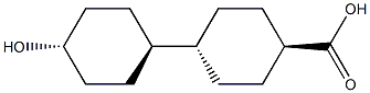 trans,trans-4-(4-Hydroxycyclohexyl)cyclohexanecarboxylic acid Structure