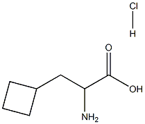 Cyclobutanepropanoic acid, a-aMino-, hydrochloride 化学構造式