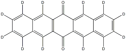 6,13-Pentacenedione-d12 Structure