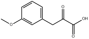 3-(3-甲氧苯基)-2-氧亚基丙酸, 68262-20-4, 结构式