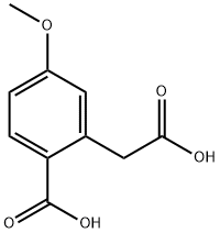 2-(CarboxyMethyl)-4-Methoxybenzoic acid Struktur