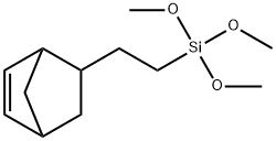 [(ビシクロヘプテニル)エチル]トリメトキシシラン 化学構造式