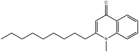 1-甲基-2-壬基-4-喹啉酮, 68353-24-2, 结构式
