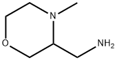 (4-甲基吗啉-3-基)甲胺 结构式
