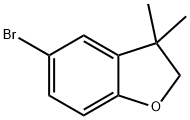 5-ブロモ-3,3-ジメチル-2,3-ジヒドロベンゾフラン 化学構造式