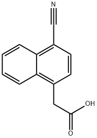 (4-Cyanonaphthalen-1-yl)acetic acid Structure