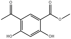 Benzoic acid, 5-acetyl-2,4-dihydroxy-, Methyl ester Structure