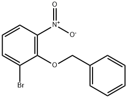 2-(ベンジルオキシ)-1-ブロモ-3-ニトロベンゼン 化学構造式