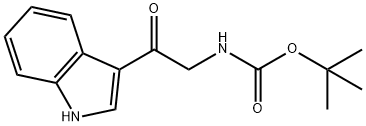 tert-butyl 2-(1H-indol-3-yl)-2-oxoethylcarbaMate Structure