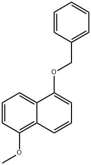 1-ベンジル-5-メトキシナフタレン 化学構造式
