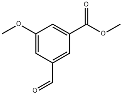 3-ホルミル-5-メトキシ安息香酸メチル 化学構造式