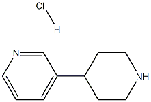 3-(ピペリジン-4-イル)ピリジン塩酸塩 化学構造式