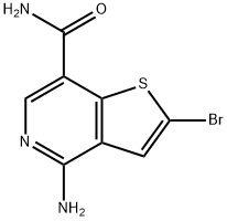 4-aMino-2-broMo-thieno[3,2-c]pyridine-7-carboxylic acid aMide Structure