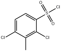 2,4-ジクロロ-3-メチルベンゼンスルホニルクロリド 化学構造式