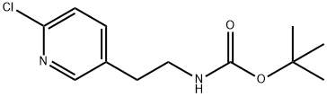 TERT-BUTYL 2-(6-CHLOROPYRIDIN-3-YL)ETHYLCARBAMATE Struktur