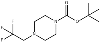 1-BOC-4-(2,2,2-トリフルオロエチル)ピペラジン 化学構造式