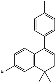 6-broMo-3,4-dihydro-4,4-diMethyl-1-p-tolylnaphthalene,692277-52-4,结构式