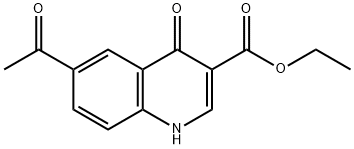 6-乙酰基-4-氧代-1,4-二氢喹啉-3-羧酸乙酯, 692764-08-2, 结构式