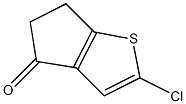 2-Chloro-5,6-dihydro-4H-cyclopenta[b]thiophen-4-one Struktur